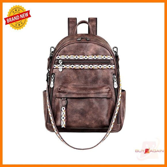 Small PU Leather Backpack Purse with RFID Anti-Theft Multi-Pocket Design main image 5